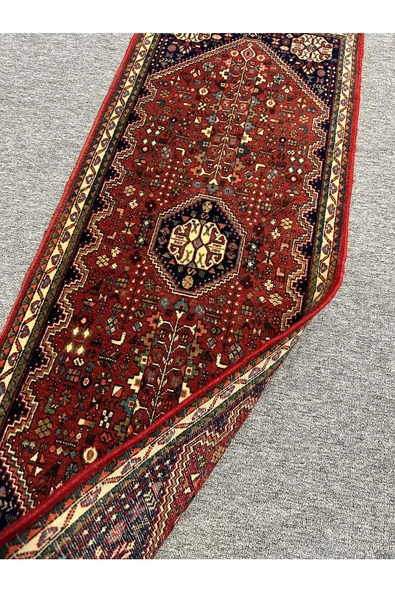 EL DOKUMA İRAN HALISI 60X150 KIRMIZI %100 YÜN KÜÇÜK YOLLUK ! - 3