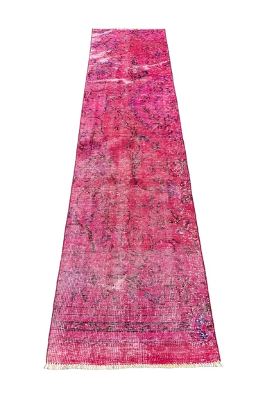 El Dokuma Vintage Yolluk 72x280 Düz Pembe Eskitme Halı ürün görseli