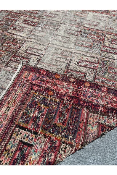 EL DOKUMA İRAN SUMAK HALISI 210X285 İNCE VİNTAGE 6 M2 İRAN HALISI - Resim 4