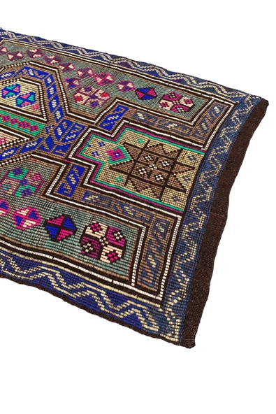 El Dokuması Sıfır Mut Kilimi 105x130 Renkli Kök Boya Yün Kilim - Resim 4
