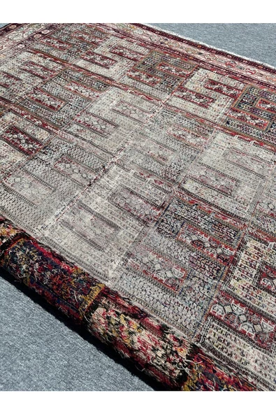 EL DOKUMA İRAN SUMAK HALISI 210X285 İNCE VİNTAGE 6 M2 İRAN HALISI - Resim 6