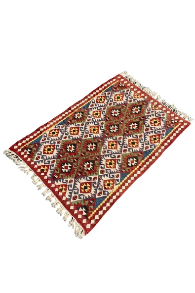 El Dokuma Kök Boya Kilim 83x120 Renkli %100 Yün Küçük Kilim - 2