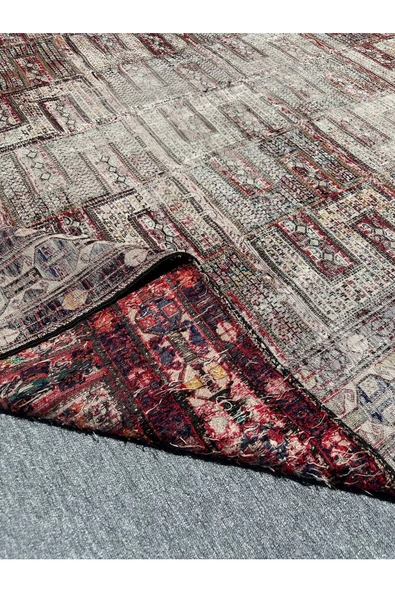 EL DOKUMA İRAN SUMAK HALISI 210X285 İNCE VİNTAGE 6 M2 İRAN HALISI - Resim 5
