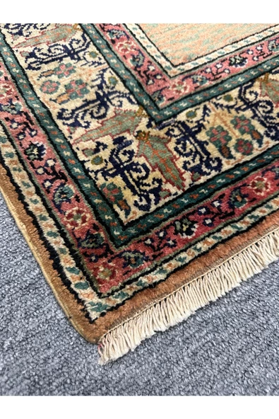 El Dokuma Sıfır Bünyan Halısı Seccade 87x140 Floş İpek Namazlık - 6