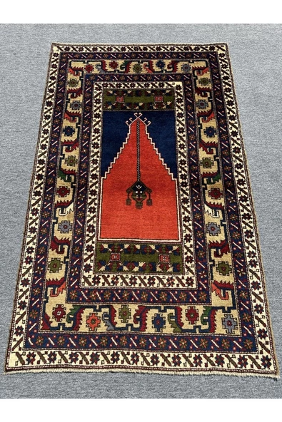 EL DOKUMA TAŞPINAR HALISI SECCADE 121X198 BÜYÜK SECCADE NAMAZLIK %100 YÜN