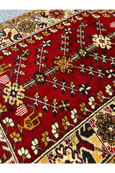 EL DOKUMA SIFIR YAHYALI HALISI SECCADE 84X146 KÖK BOYA YÜN NAMAZLIK - 3