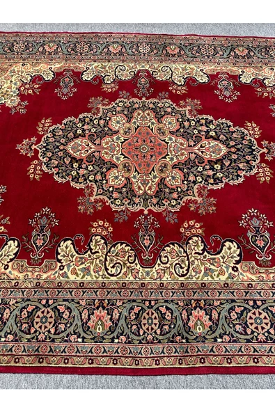 EL DOKUMA LADİK HALISI 208X306 KIRMIZI %100 YÜN 6,5 M2 SALON HALISI - 2