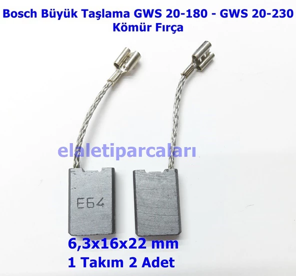 Bosch Uyumlu Büyük Taşlama Gws 20-180 / Gws 20-230 Kömür Fırça