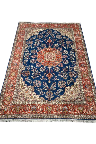 EL DOKUMA LADİK HALISI 215X300 LACİVERT TURUNCU %100 YÜN SALON HALISI ürün görseli