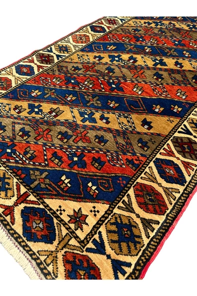 EL DOKUMA SIFIR TAŞPINAR HALISI 90X364 KÖK BOYA %100 YÜN YOLLUK - Resim 2