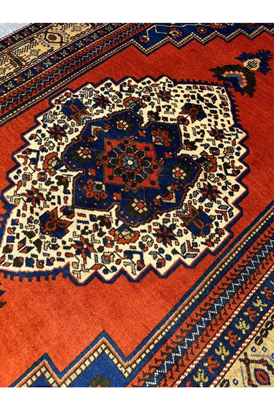 EL DOKUMA SIFIR TAŞPINAR HALISI 175X315 KAVUN İÇİ RENGİ SALON HALISI 6 M2 YÜN KÖK BOYA - Resim 4