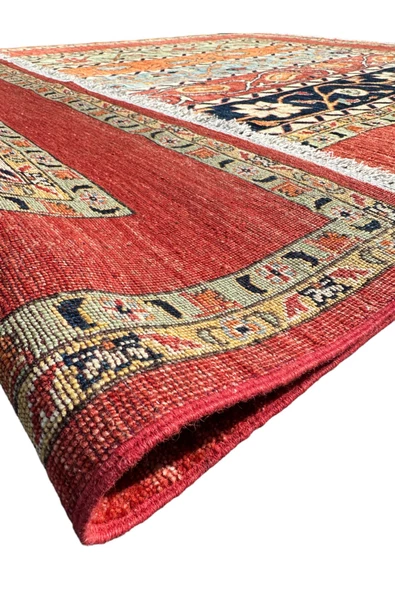 EL DOKUMA AFGAN ŞAL HALISI 175x240 KÖK BOYA %100 YÜN HALI ! - 5