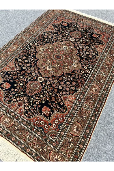 El Dokuma Sıfır Bünyan Halısı 123x180 Koyu Yeşil Sık Dokuma %100 Yün Halı - Resim 2