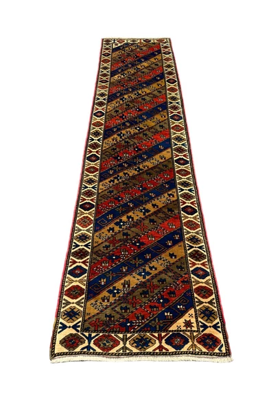 EL DOKUMA SIFIR TAŞPINAR HALISI 90X364 KÖK BOYA %100 YÜN YOLLUK ürün görseli