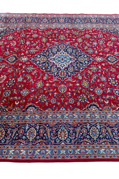 EL DOKUMA İRAN HALISI 270X380 KIRMIZI %100 YÜN 10 M2 SALON HALISI ! - 2