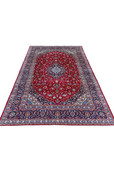 EL DOKUMA İRAN HALISI 270X380 KIRMIZI %100 YÜN 10 M2 SALON HALISI !