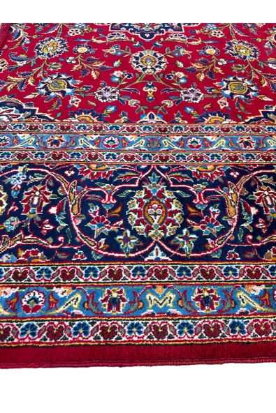 EL DOKUMA İRAN HALISI 270X380 KIRMIZI %100 YÜN 10 M2 SALON HALISI ! - 7