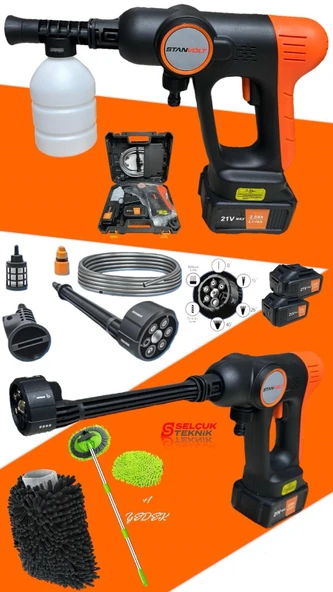 STANVOLT Yüksek Basınçlı Oto Yıkama Ve Sulama - Yıkama Şönili ve Eldiven Hediyeli ürün görseli