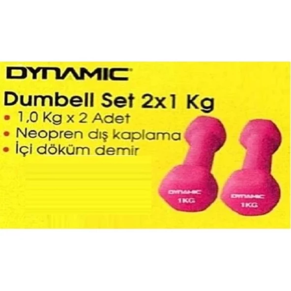 Dynamic 1kg x 2 Adet  Dambıll Fuşya - 2