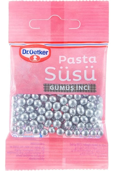 SDCV Dr. Oetker Dr. Oetker Dekor Pasta Süsü Gümüş Inci,10 Gr