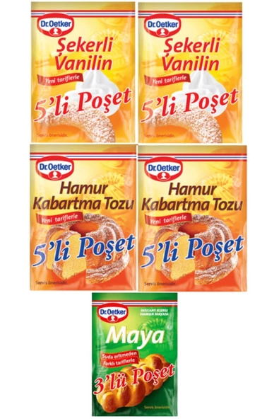 DR. OETKER Dr Oetker Kabartma Tozu + Vanilin + Maya Set