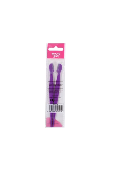 BEAUTY GİRL Mor Mini 2'li Kaş Usturası - 3