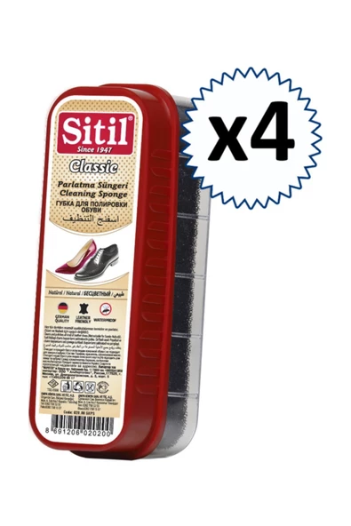 SİTİL Ayakkabı Parlatıcı Sünger 4 Adet - 1