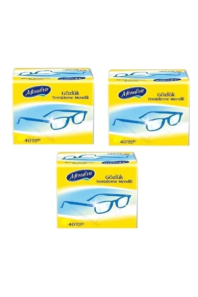 MENDİVA Kolonyali Mendil Gözlük Ekran Kask Temizleme Mendili 4 X 40 ürün görseli