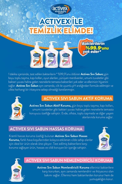 Activex Sıvı Sabun Aktif 2x1,5lt - Resim 2