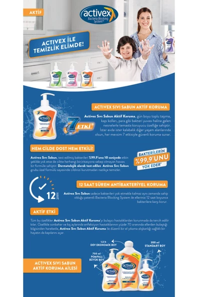 ACTİVEX Activex Sıvı Sabun 2 Adet - 3