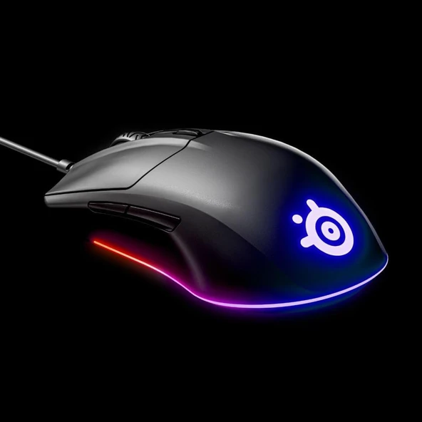 SteelSeries Rival 3 RGB Ergonomik Optik Kablolu Oyuncu Mouse Teşhir - Resim 2