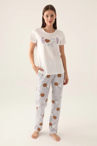 Arnetta 2885 Nıght Kadın Kısa Kol Pijama Takımı