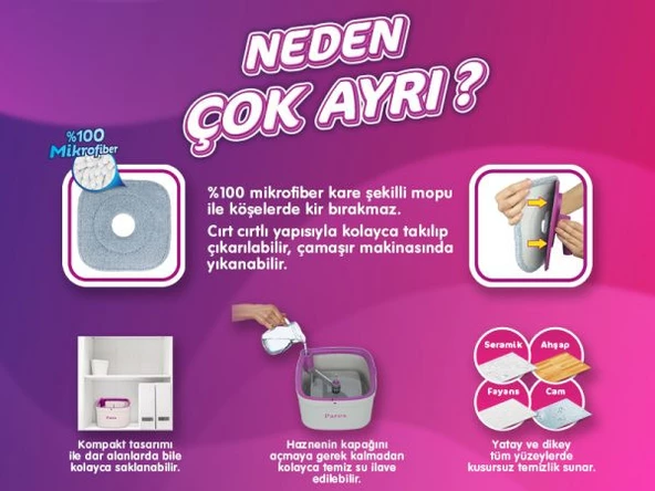 Parex Wondero Otomatik Temizlik Seti - Resim 4