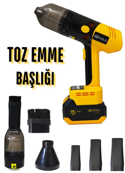 RETOOLS SÜPER 4 BAŞLIKLI ARAÇ YIKAMA VE LASTİK ŞİŞİRME MAKİNESİ: DERİNLEMESİNE TEMİZLİK VE MAKSİMUM GÜÇ! - 5