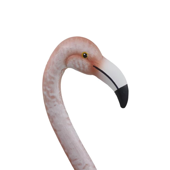 T.Concept Dekoratif Gerçekçi Dayanıklı Metal Pembe Flamingo Büyük - 4