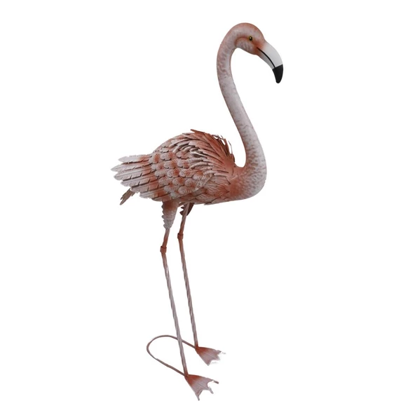 T.Concept Dekoratif Gerçekçi Dayanıklı Metal Pembe Flamingo Büyük - 2