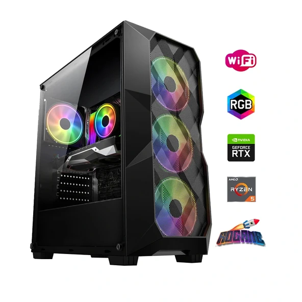 Ryzen5 5600 32GB 1TB M2 8GB RTX3050 Oyun Bilgisayarı - Resim 1