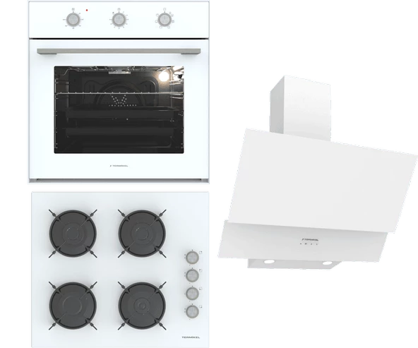 Termikel Ankastre Set (BO O6435C W + BH P6144C W + CH C6532C WW)