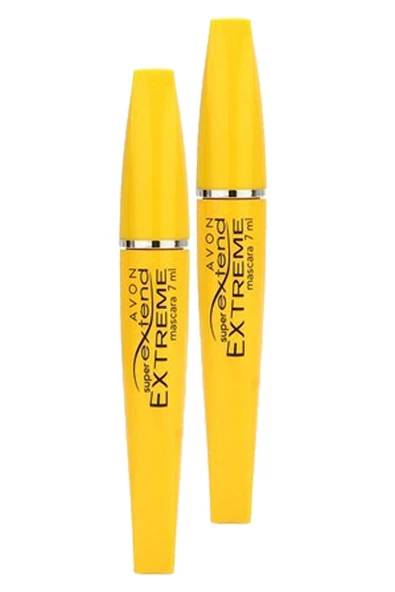 AVON   Super Extend Extreme Uzun Gösteren Maskara Black Ikili Set
