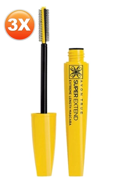 AVON   Super Extend Extreme Uzun Gösteren Maskara Black Üçlü Set - 2