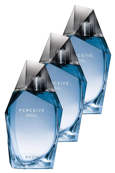 AVON   Perceive Soul Erkek Parfüm Edt 100 Ml. Üçlü Set