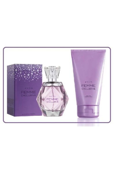 AVON   Femme Exclusive Edp 50 Ml Kadın Parfümü Ve Losyon 150 Ml Set