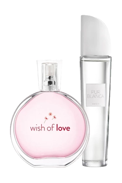 AVON   Wish Of Love ve Pur Blanca İkili Parfüm Paketi