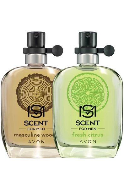 AVON   Scent Masculine Woody Edt 30 ml Erkek Parfüm+Fresh Citrus Edt 30 ml Erkek Parfüm Seti 8681298708827