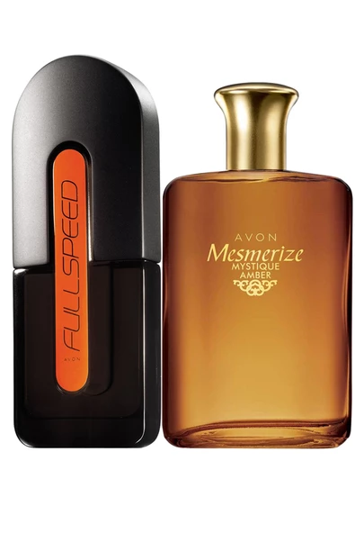 AVON   Full Speed Ve Mesmerize Mystique Amber Erkek Parfüm Paketi