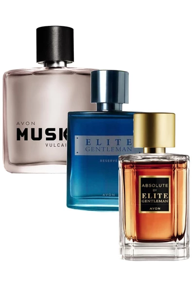 AVON   Elite Gentleman Reserve Absolute Elite Gentleman Ve Musk Vulcain Erkek Parfüm Paketi