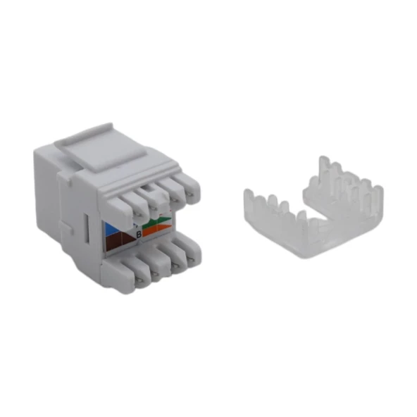 KEYSTONE JACK UTP CAT6 180 D WHITE (10'LU PAKET) - 2