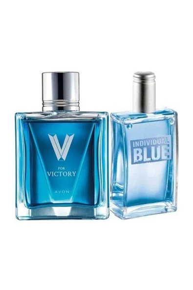 AVON   V For Victory 75 Ml Erkek Edt+ Individual Blue 100 Ml Erkek Edt