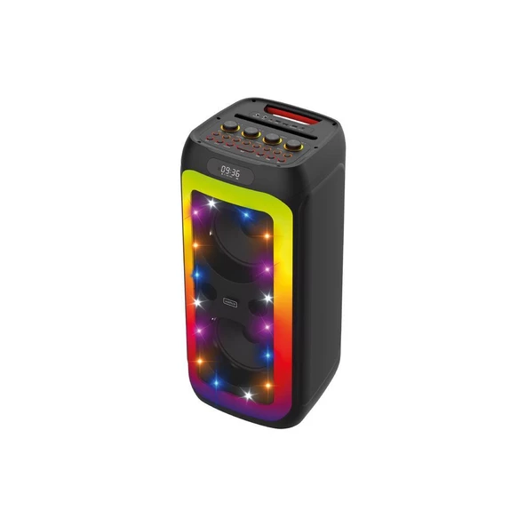 Sunix 80W 6000 Mah Çift Mikrofonlu Ledli Bluetooth Hoparlör BTS-X700 - 2