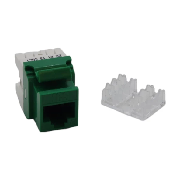 KEYSTONE JACK UTP CAT6 180 D GREEN (10'LU PAKET)